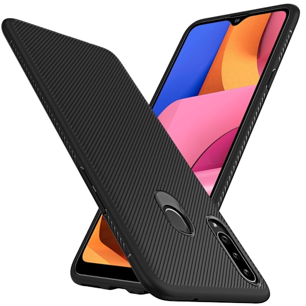 Jazz Twill Mobilskal Samsung Galaxy A20s - Svart Svart