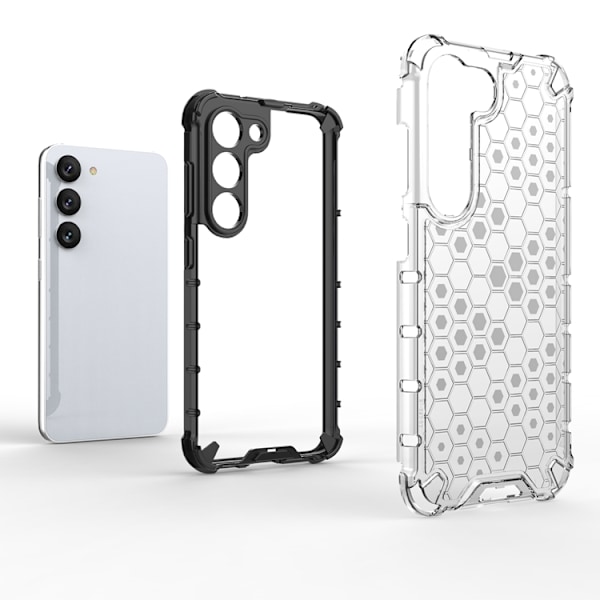 Galaxy S23 Plus Mobilskal Honeycomb Armored Hybrid - Svart Svart