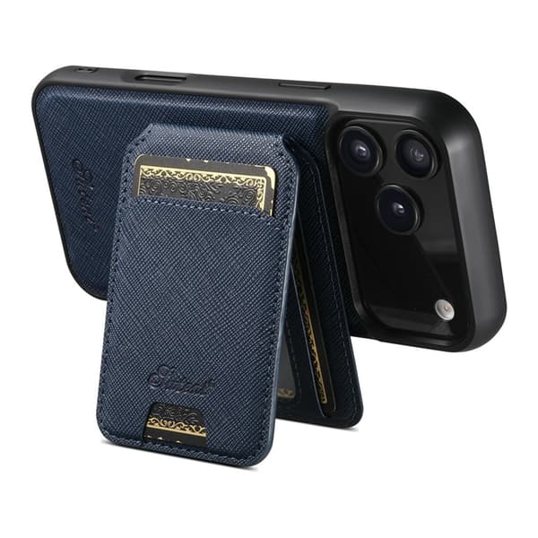 SUTENI Mobilskal till iPhone 17 Pro MagSafe Cross Texture H18 - Blå Blå