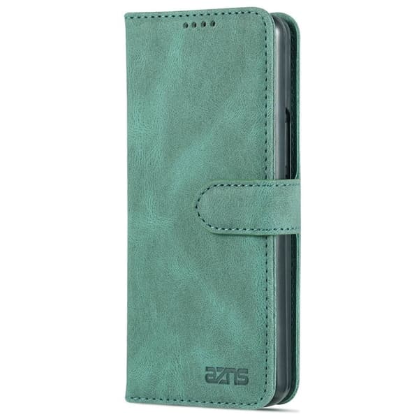 AZNS Samsung Galaxy Z Fold4 Plånboksfodral Konstläder - Grön