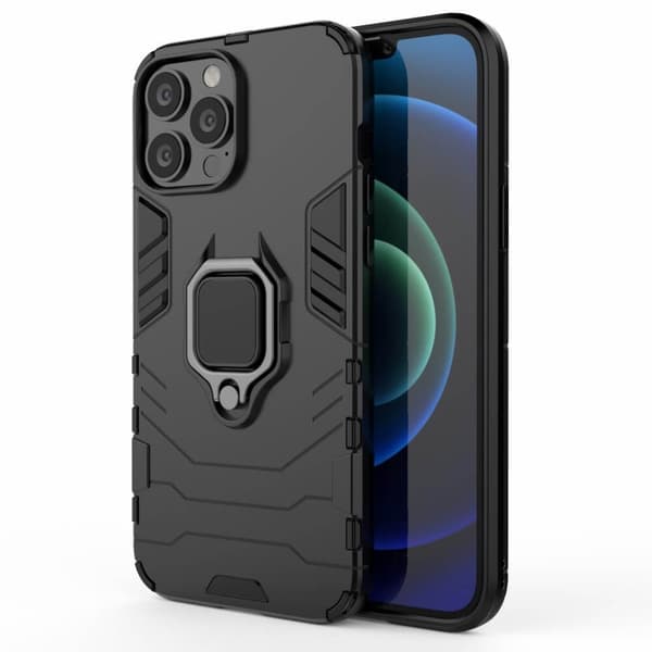 Renkaanpidike matkapuhelinkotelo Apple iPhone 13 Pro - Musta Black