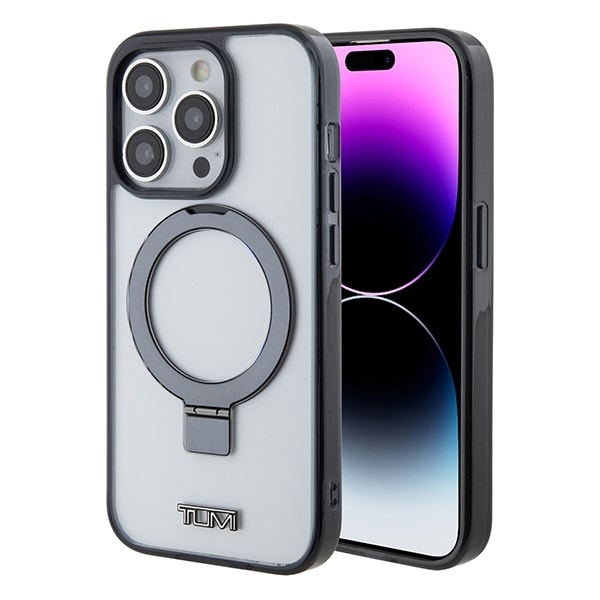 Tumi Mobilskal till iPhone 15 Pro Max MagSafe Transparent Ring Stand - Vit
