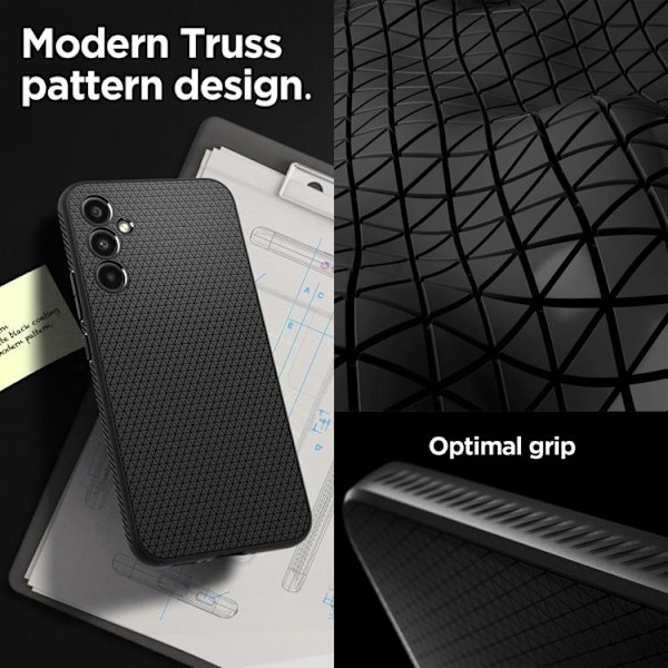 Spigen Galaxy A54 5G Mobilskal Liquid Air - Mat Sort Svart