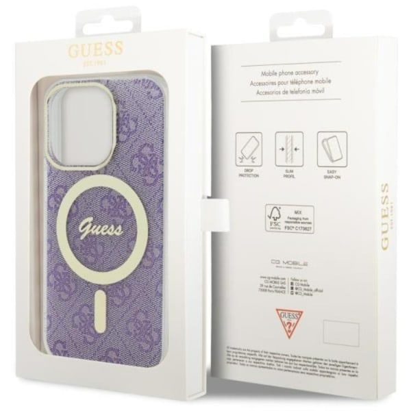 Guess iPhone 14 Pro Max Mobilskal MagSafe - Lila