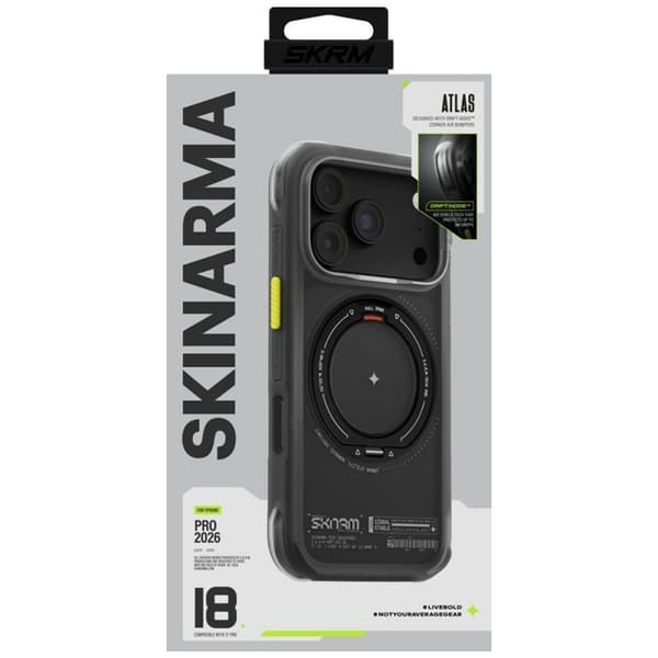 Skinarma Mobilskal För iPhone 18 Pro Max/17 Pro Max Magsafe Atlas - Svart