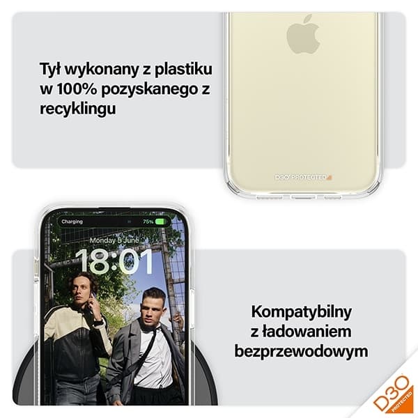 PanzerGlass Mobilskal till iPhone 15/14 Plus D3O Military Grade