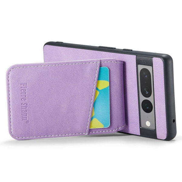 FIERRE SHANN Google Pixel 7 Pro Fodral PU+TPU - Lila