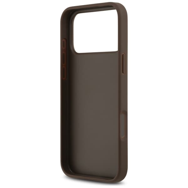 Guess Mobilskal till iPhone 17 Pro Max 4G Double Card Triangle Brun