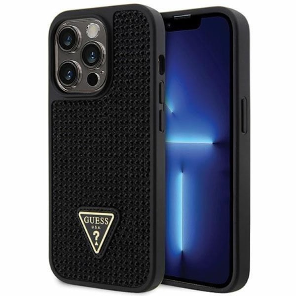 Guess Mobilskal till iPhone 14 Pro Max Rhinestone Triangle - Svart Svart