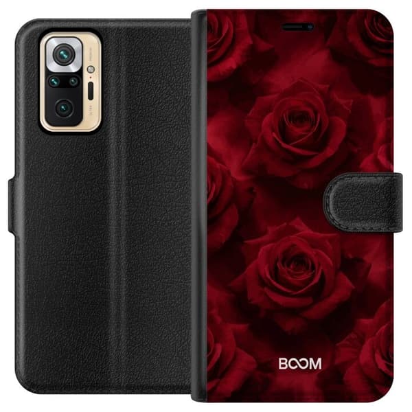 Plånboksfodral till Xiaomi Redmi Note 10 Pro med Crimson Rose