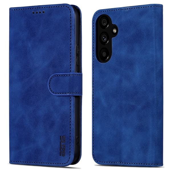 AZNS Samsung Galaxy A55 5G Plånboksfodral i Konstläder - Blå