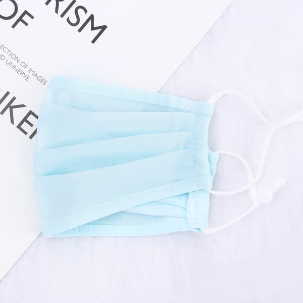 Silk Tvättbar mask – Munskydd Skyddsmask Blå Blue Blå