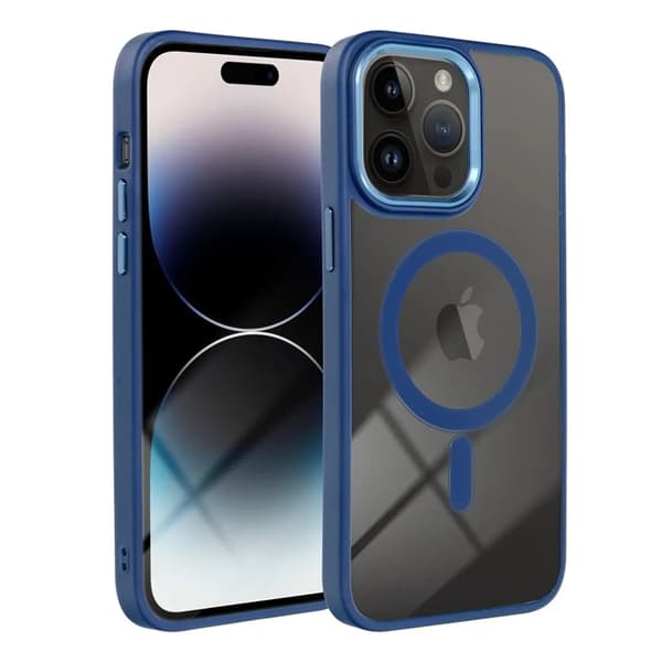 Telefontaske til iPhone 16 Pro Magsafe Color Edge - Navy Blå