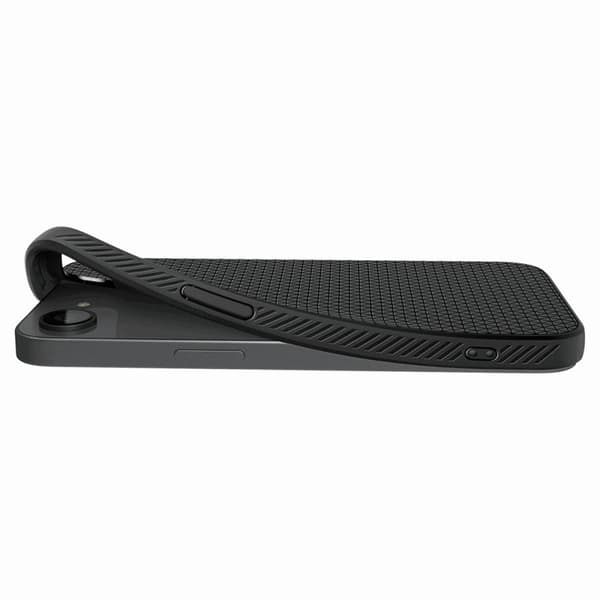 Spigen Telefontaske til iPhone 16e Magsafe Liquid Air - Matt Sort Svart