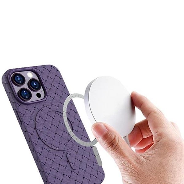 iPhone 15 Pro Max Mobilskal Magsafe Woven - Lilla Lila