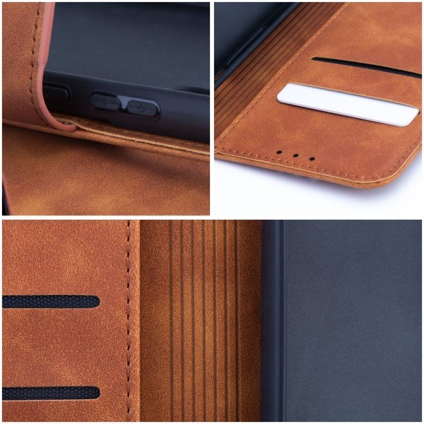 Galaxy A52s/A52 5G/A52 4G Wallet Case Forcell Tender Ruskea