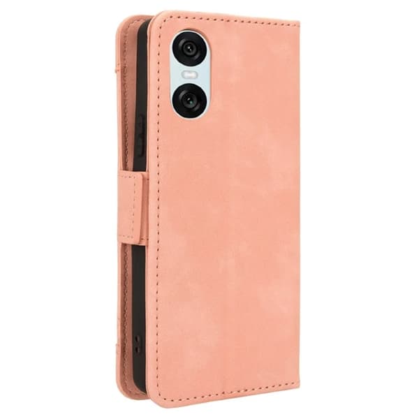 Sony Xperia 10 VI Plånboksfodral Konstläder - Rosa Rosa