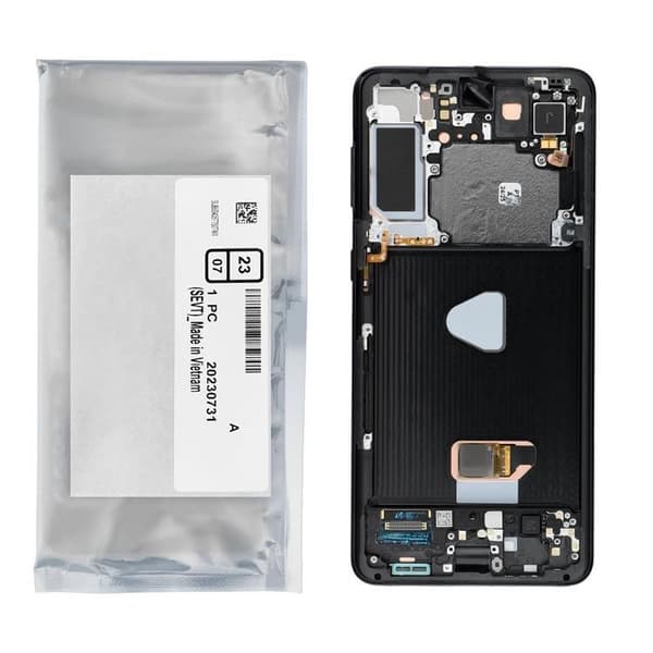 Galaxy S21 Plus Skärm med LCD-display Service Pack G996B Svart