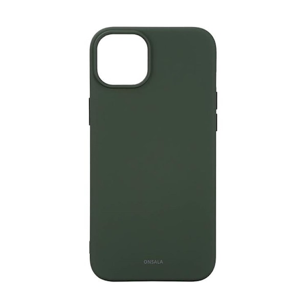 Onsala iPhone 15 Plus Mobilskal MagSafe Silikon - Olive