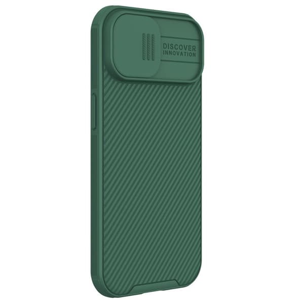 NILLKIN CamShield Pro Mobilskal till iPhone 15 Plus med Kamera Skydd Grön
