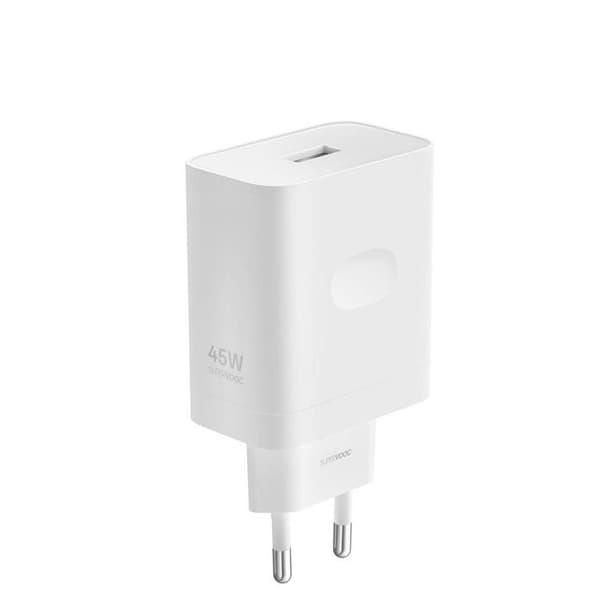 Oppo Hurtigoplader 45W Original SuperVOOC VCB4JAEH - Hvid Vit