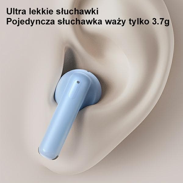 USAMS US14-serie Bluetooth Hörlurar 5.3 TWS - Blå