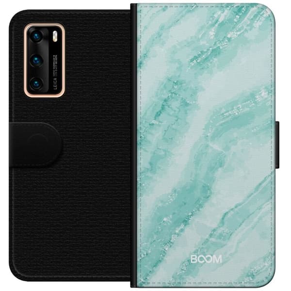 Plånboksfodral till Huawei P40 med Mint Marble