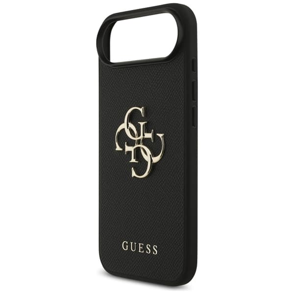 Guess Telefontaske til iPhone 17 Air Grained Classic Logo - Sort Svart
