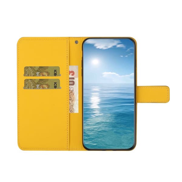 Plånboksfodral för Samsung Galaxy S26 Ultra Konstläder - Gul