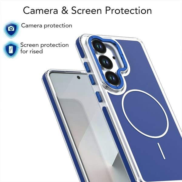Mobilskal för Samsung Galaxy S26 Plus Magnetiskt Shockproof TPU - Blå