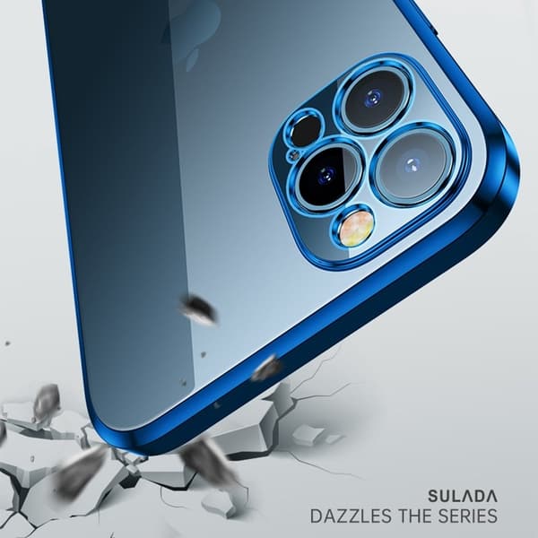 SULADA Mobilskal till iPhone 13 Pro Max TPU Electroplaterad Blå
