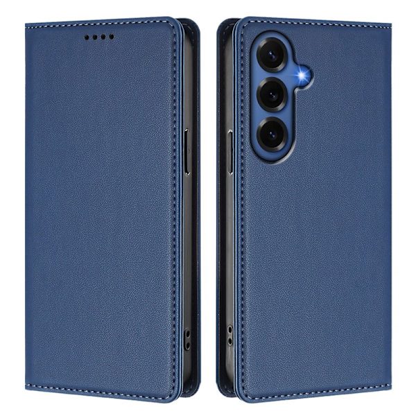 Plånboksfodral för Samsung Galaxy S26 Plus Konstläder RFID - Mörkblå