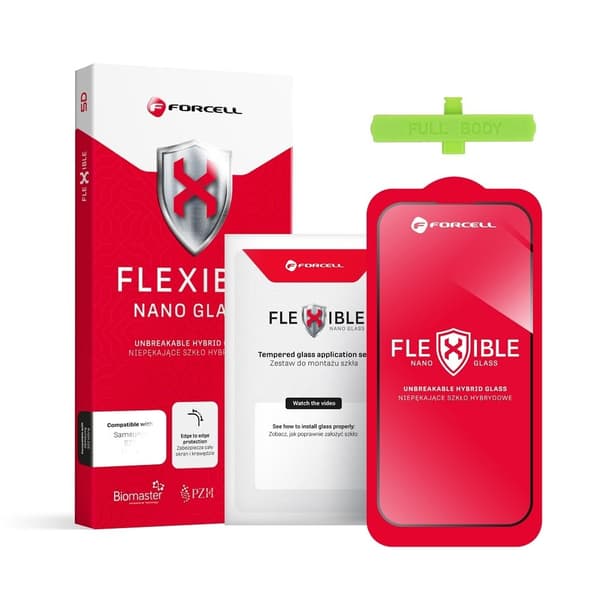 Forcell Skærmbeskyttelse af Fleksibelt Nano Glas iPhone 14 Pro Max Transparent