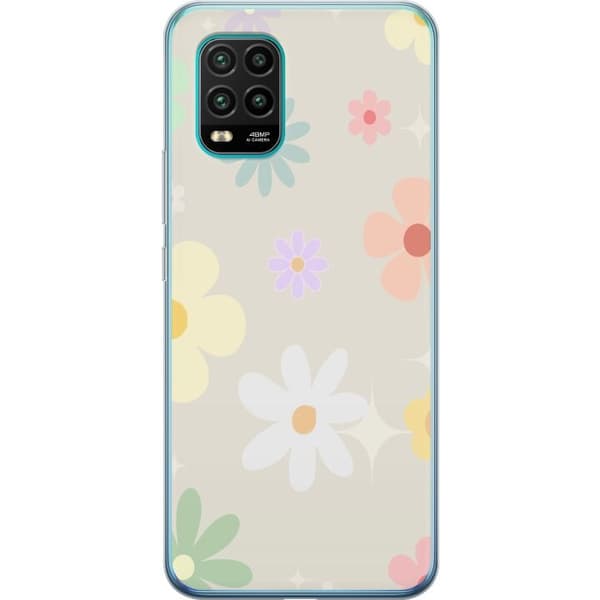 Taske til Xiaomi Mi 10 Lite 5G med fejende blomster