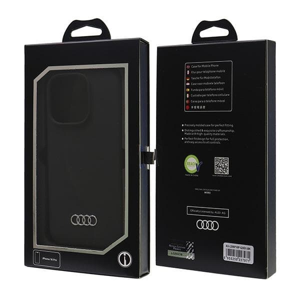 Audi Mobilskal till iPhone 16 Pro Silikon - Svart Black