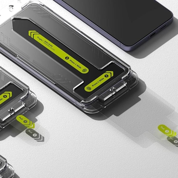 [2-Pack] Ringke Galaxy S24 Härdat glas Skärmskydd Easy Slide