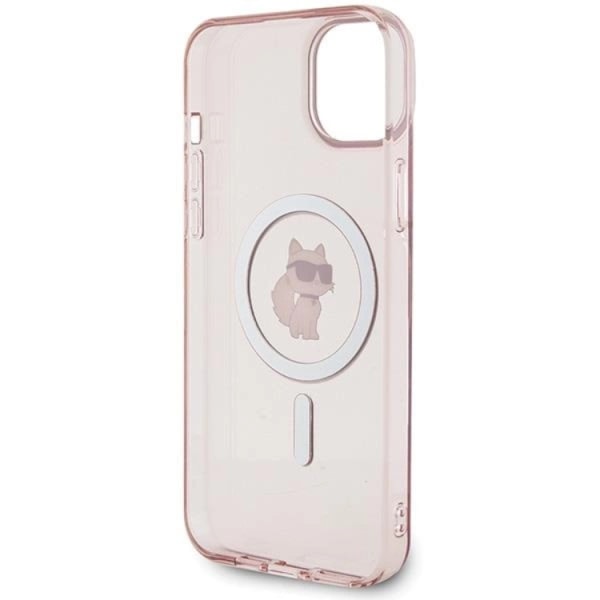KARL LAGERFELD iPhone 15 Plus Mobilskal Magsafe IML Choupette - Rosa