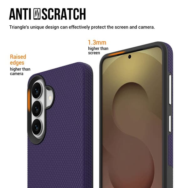 Mobilskal för Samsung Galaxy S26 TPU + PC Stötabsorberande - Mörklila