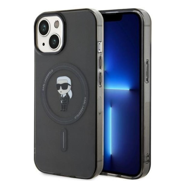 Karl Lagerfeld iPhone 15 Plus -puhelimen kuori Magsafe IML Ikonik