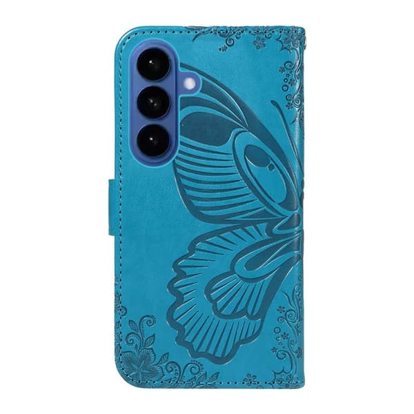 Samsung Galaxy S26 Plus Skal PU Läder Folio Flip - Blå