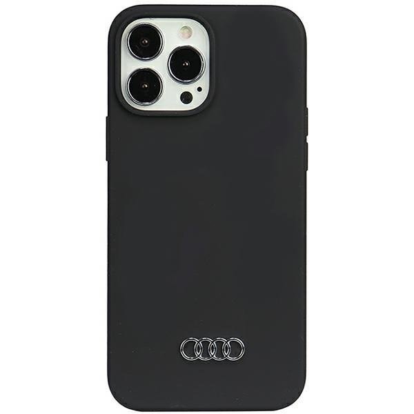 Audi iPhone 13 Pro Max -kuori, silikoni - Musta Black