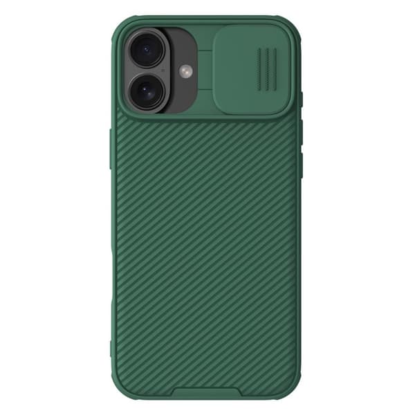 NILLKIN Camshield Pro Mobilskal till iPhone 16 med Kameraskydd - Grön