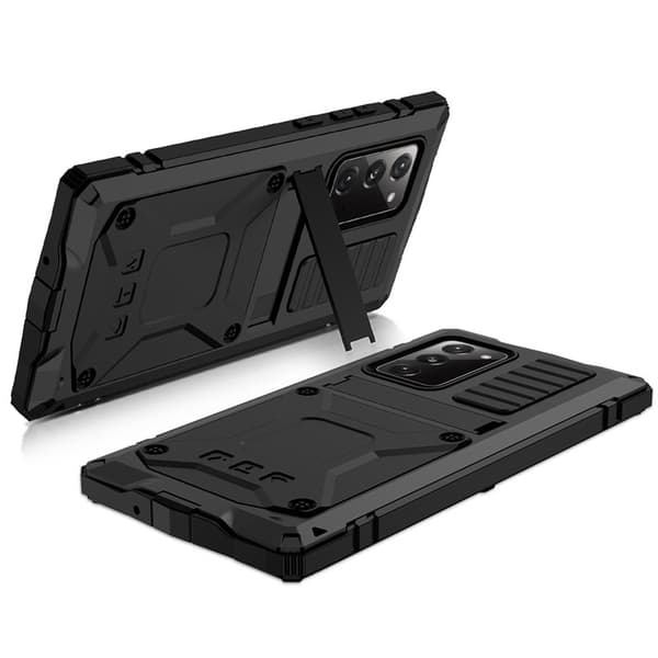 R-JUST Mobilskal till Galaxy Note20 Metall + Silikon + PC Svart
