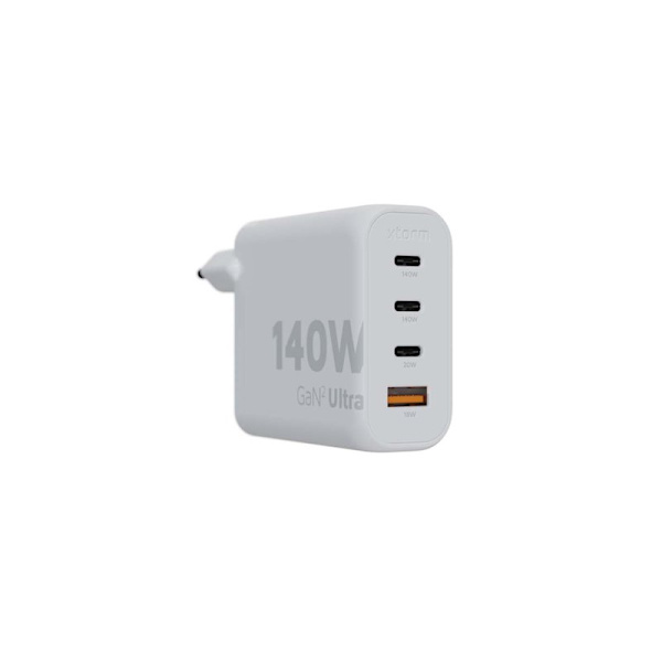 Xtorm 140W GaN2 Ultra Hemladdare 3xUSB-C/USB-A Vit