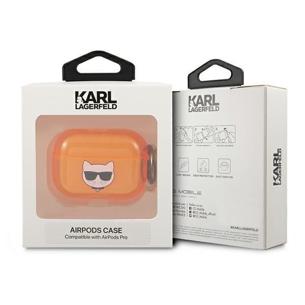 Karl Lagerfeld Skal AirPods Pro Choupette - Orange