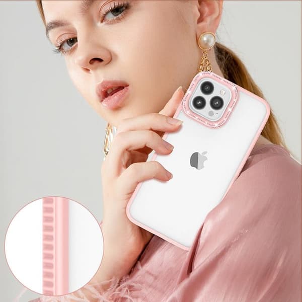 Kingxbar Mobilskal till iPhone 13 Pro Max Sparkles - Rosa