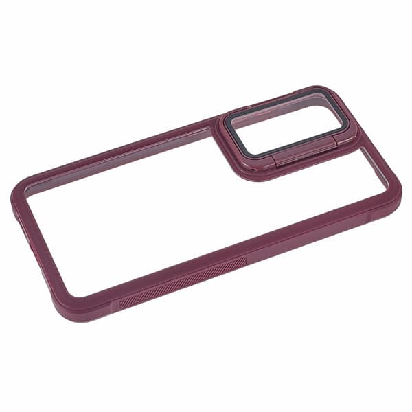 Mobilskal för Samsung Galaxy S26 Plus PC + TPU med kickstand - Vinröd