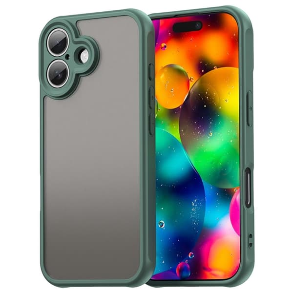 Mobilskal till iPhone 17 Frostade krockkuddar Drop Proof - Grön