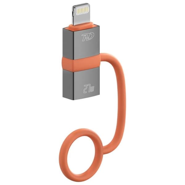 [2-Pack] 4smarts USB-C till Lightning Adapter 27W - Grå Grå