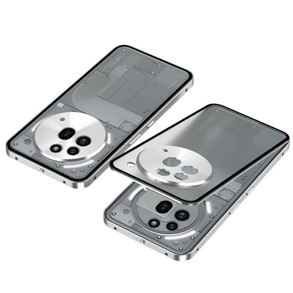 Mobilskal till Nothing Phone (3a) Pro Pop-Up Snap Lock - Silver Silver